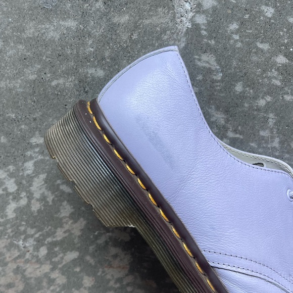 Doc Martens 3 Eyed Oxfords Leather Shoes Lavender 23722 Unisex Size 6 UK / 8 US - Picture 4 of 7